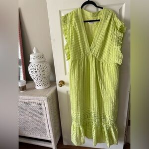 Anthropologie Light Green Maxi Dress